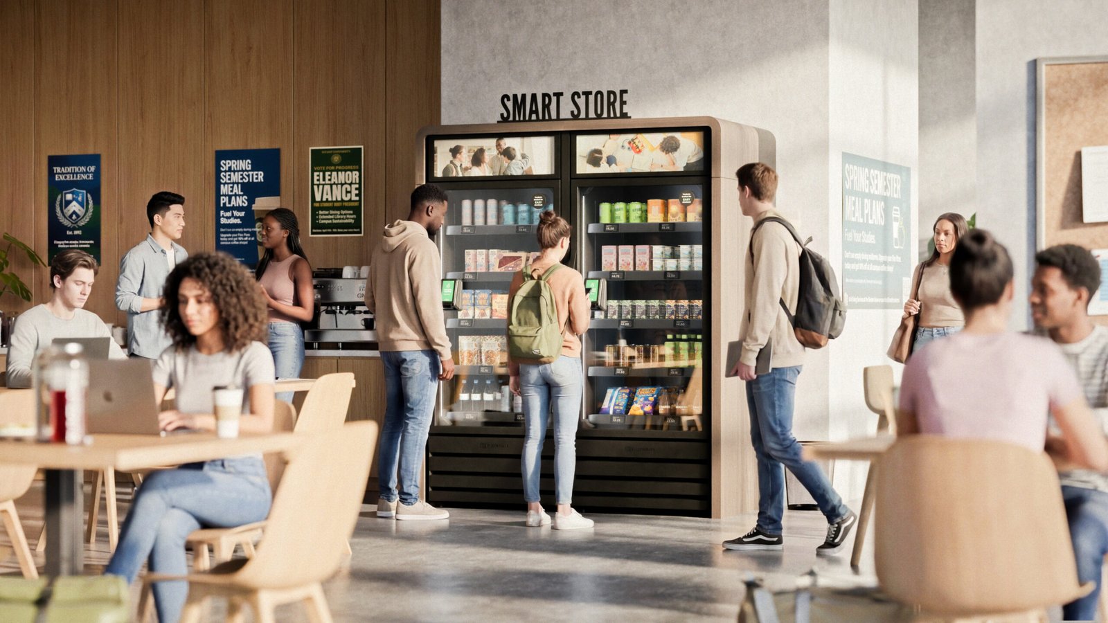 Smart store in a warehouse